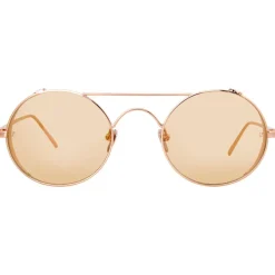 Linda Farrow - 427 C13 Oval Sunglasses - Rose Gold - Linda Farrow Eyewear - Avvenice