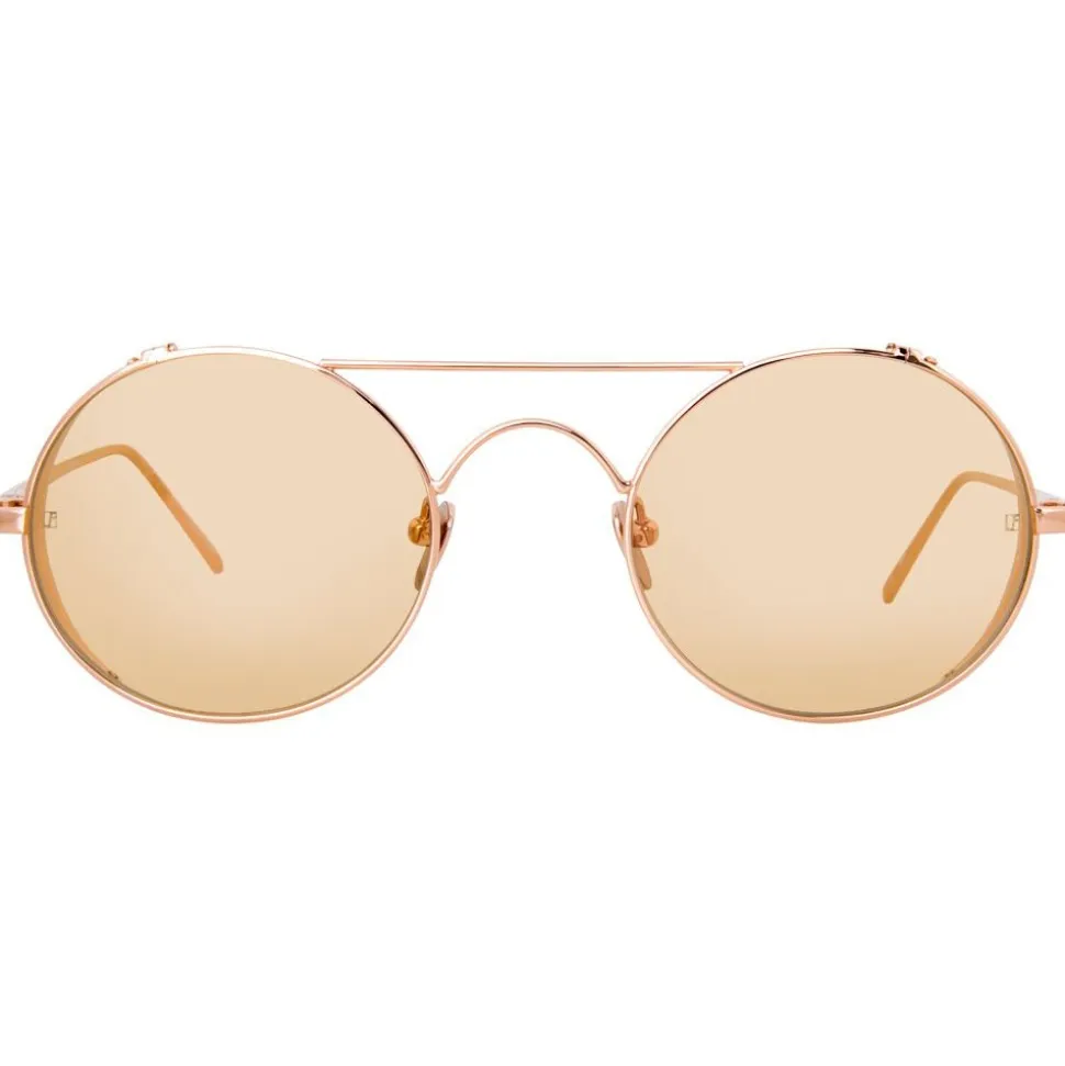 Linda Farrow - 427 C13 Oval Sunglasses - Rose Gold - Linda Farrow Eyewear - Avvenice