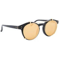 Linda Farrow - 569 C1 Oval Sunglasses - Black - Linda Farrow Eyewear - Avvenice