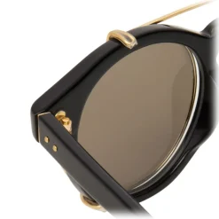 Linda Farrow - 569 C1 Oval Sunglasses - Black - Linda Farrow Eyewear - Avvenice
