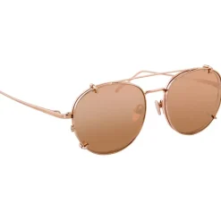 Linda Farrow - 646 C3 Oval Sunglasses - Rose Gold - Linda Farrow Eyewear - Avvenice