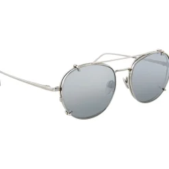 Linda Farrow - 646 C2 Oval Sunglasses - White Gold - Linda Farrow Eyewear - Avvenice