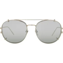 Linda Farrow - 646 C2 Oval Sunglasses - White Gold - Linda Farrow Eyewear - Avvenice