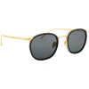 Linda Farrow - 562 C1 Oval Sunglasses - Black - Linda Farrow Eyewear - Avvenice