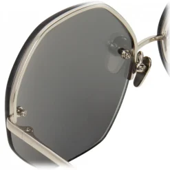 Linda Farrow - 567 C2 Oversized Sunglasses - White Gold - Linda Farrow Eyewear - Avvenice