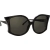 Linda Farrow - 595 C1 Oversized Sunglasses - Black - Linda Farrow Eyewear - Avvenice