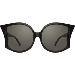 Linda Farrow - 595 C1 Oversized Sunglasses - Black - Linda Farrow Eyewear - Avvenice