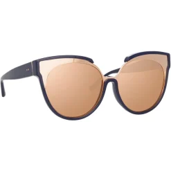 Linda Farrow - 790 C7 Oversized Sunglasses - Navy - Linda Farrow Eyewear - Avvenice