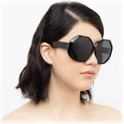 Linda Farrow - 780 C1 Oversized Sunglasses - Black - Linda Farrow Eyewear - Avvenice
