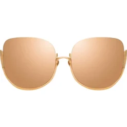 Linda Farrow - 847 C3 Oversized Sunglasses - Rose Gold - Linda Farrow Eyewear - Avvenice