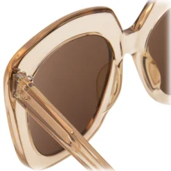 Linda Farrow - 556 C5 Oversized Sunglasses - Clear - Linda Farrow Eyewear - Avvenice
