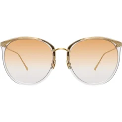 Linda Farrow - 747 C15 Oversized Sunglasses - Clear - Linda Farrow Eyewear - Avvenice