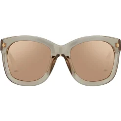 Linda Farrow - 513 C4 Oversized Sunglasses - Ash - Linda Farrow Eyewear - Avvenice