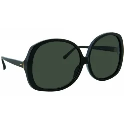 Linda Farrow - 596 C1 Oversized Sunglasses - Black - Linda Farrow Eyewear - Avvenice