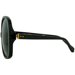 Linda Farrow - 596 C1 Oversized Sunglasses - Black - Linda Farrow Eyewear - Avvenice