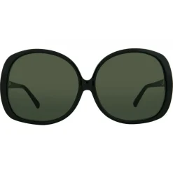 Linda Farrow - 596 C1 Oversized Sunglasses - Black - Linda Farrow Eyewear - Avvenice