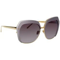 Linda Farrow - 578 C5 Oversized Sunglasses - Taupe - Linda Farrow Eyewear - Avvenice