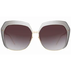Linda Farrow - 578 C5 Oversized Sunglasses - Taupe - Linda Farrow Eyewear - Avvenice