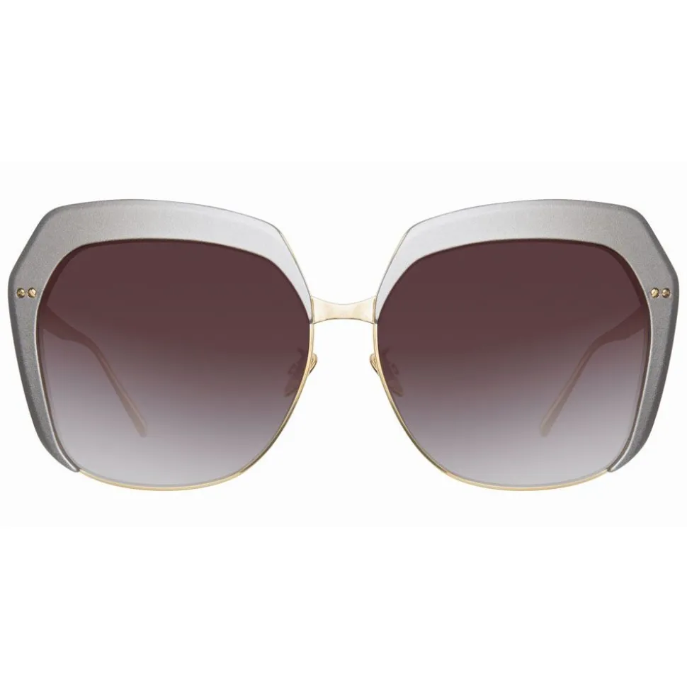 Linda Farrow - 578 C5 Oversized Sunglasses - Taupe - Linda Farrow Eyewear - Avvenice