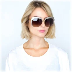 Linda Farrow - 578 C5 Oversized Sunglasses - Taupe - Linda Farrow Eyewear - Avvenice