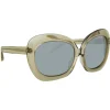 Linda Farrow - 600 C6 Oversized Sunglasses - Truffle - Linda Farrow Eyewear - Avvenice