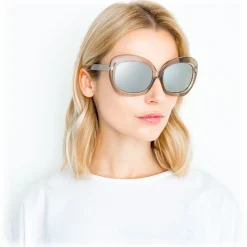 Linda Farrow - 600 C6 Oversized Sunglasses - Truffle - Linda Farrow Eyewear - Avvenice