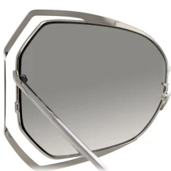 Linda Farrow - 695 C2 Oversized Sunglasses - White Gold - Linda Farrow Eyewear - Avvenice