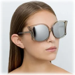 Linda Farrow - 595 C6 Oversized Sunglasses - Truffle - Linda Farrow Eyewear - Avvenice