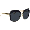 Linda Farrow - 578 C1 Oversized Sunglasses - Black - Linda Farrow Eyewear - Avvenice