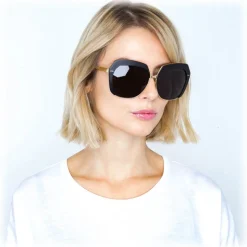 Linda Farrow - 578 C1 Oversized Sunglasses - Black - Linda Farrow Eyewear - Avvenice