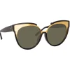 Linda Farrow - 790 C1 Oversized Sunglasses - Black - Linda Farrow Eyewear - Avvenice