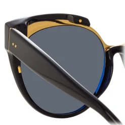 Linda Farrow - 790 C1 Oversized Sunglasses - Black - Linda Farrow Eyewear - Avvenice