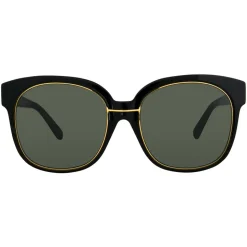 Linda Farrow - 651 C1 Oversized Sunglasses - Black & Gold - Linda Farrow Eyewear - Avvenice