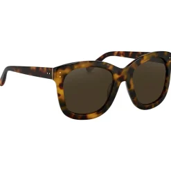 Linda Farrow - 513 C2 Oversized Sunglasses - Tortoiseshell - Linda Farrow Eyewear - Avvenice