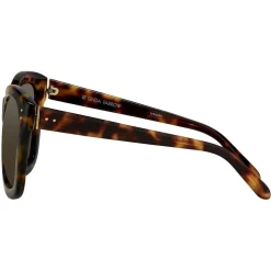 Linda Farrow - 513 C2 Oversized Sunglasses - Tortoiseshell - Linda Farrow Eyewear - Avvenice