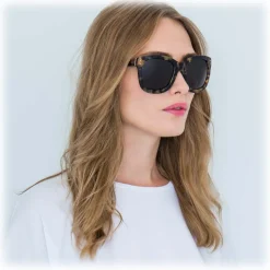 Linda Farrow - 513 C2 Oversized Sunglasses - Tortoiseshell - Linda Farrow Eyewear - Avvenice