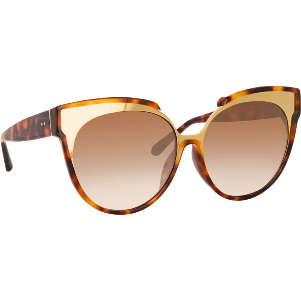 Linda Farrow - 790 C2 Oversized Sunglasses - Tortoise - Linda Farrow Eyewear - Avvenice