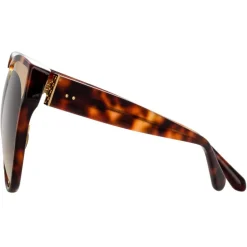 Linda Farrow - 790 C2 Oversized Sunglasses - Tortoise - Linda Farrow Eyewear - Avvenice