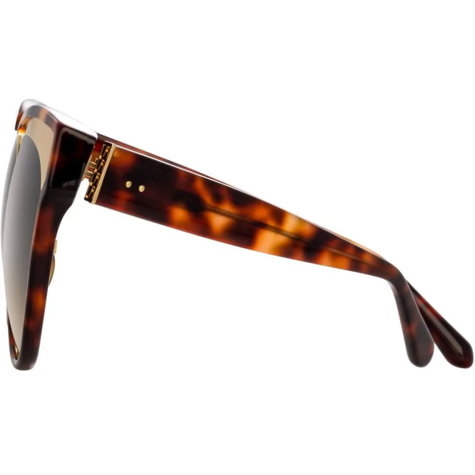 Linda Farrow - 790 C2 Oversized Sunglasses - Tortoise - Linda Farrow Eyewear - Avvenice