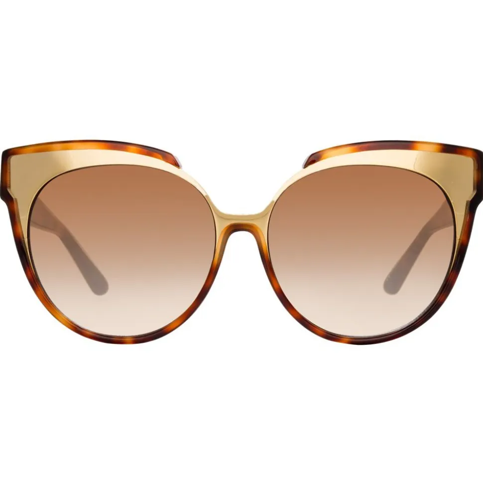 Linda Farrow - 790 C2 Oversized Sunglasses - Tortoise - Linda Farrow Eyewear - Avvenice