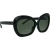 Linda Farrow - 600 C1 Oversized Sunglasses - Black - Linda Farrow Eyewear - Avvenice