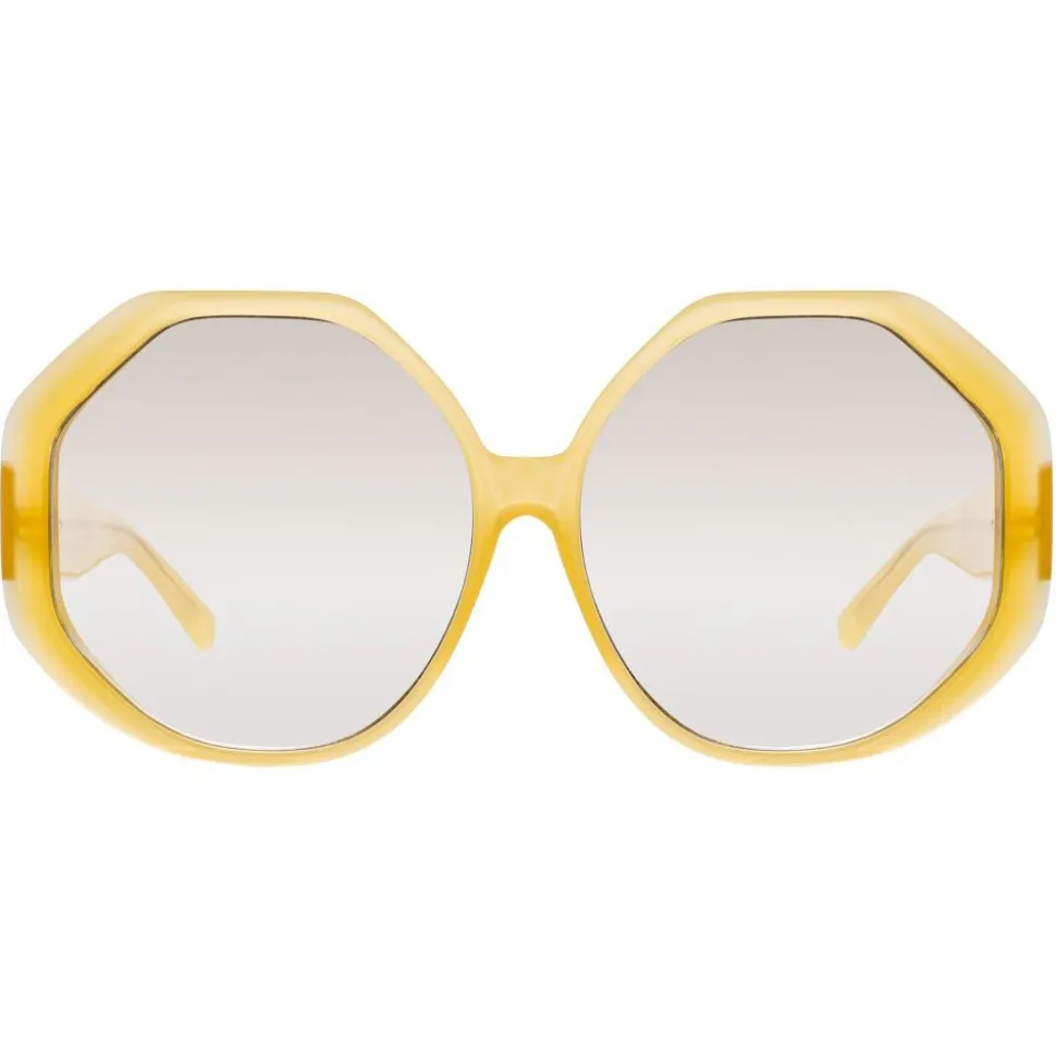Linda Farrow - 780 C5 Oversized Sunglasses - Yellow - Linda Farrow Eyewear - Avvenice