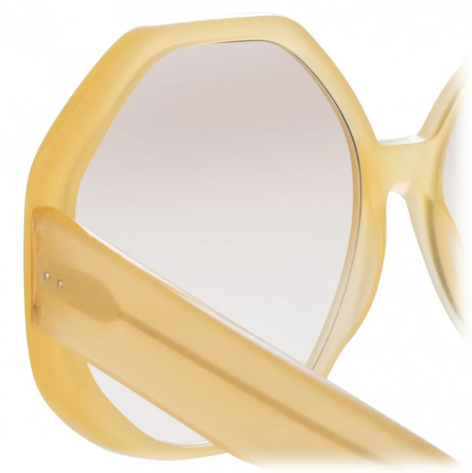Linda Farrow - 780 C5 Oversized Sunglasses - Yellow - Linda Farrow Eyewear - Avvenice