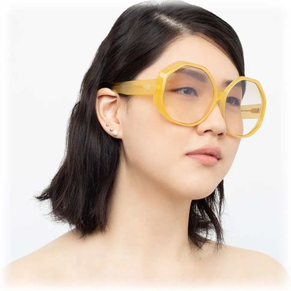 Linda Farrow - 780 C5 Oversized Sunglasses - Yellow - Linda Farrow Eyewear - Avvenice