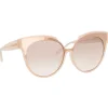 Linda Farrow - 790 C6 Oversized Sunglasses - Milky Pink - Linda Farrow Eyewear - Avvenice