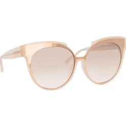Linda Farrow - 790 C6 Oversized Sunglasses - Milky Pink - Linda Farrow Eyewear - Avvenice