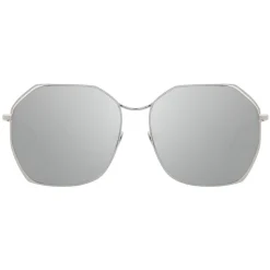 Linda Farrow - 350 C12 Oversized Sunglasses - White Gold - Linda Farrow Eyewear - Avvenice