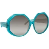 Linda Farrow - 780 C7 Oversized Sunglasses - Turquoise - Linda Farrow Eyewear - Avvenice