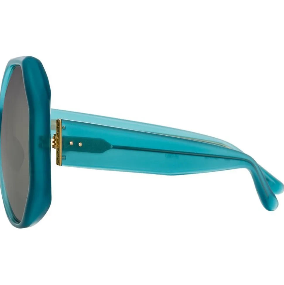 Linda Farrow - 780 C7 Oversized Sunglasses - Turquoise - Linda Farrow Eyewear - Avvenice