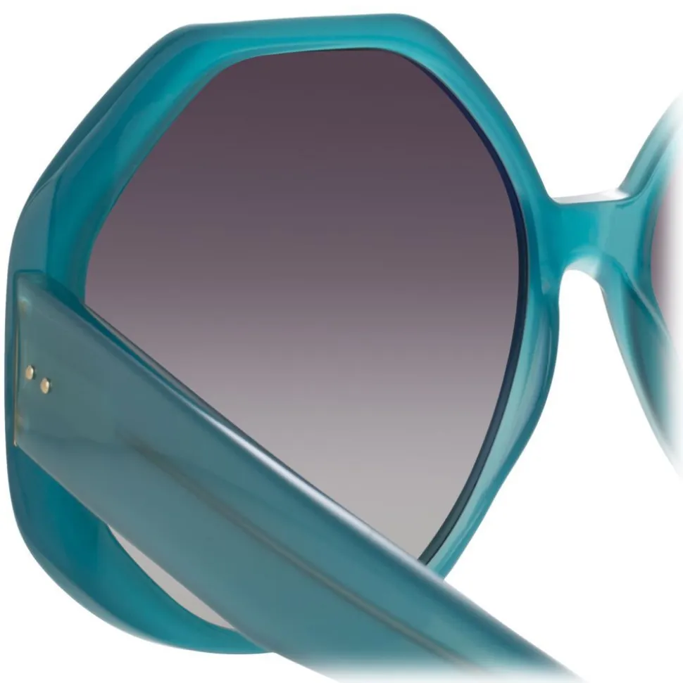 Linda Farrow - 780 C7 Oversized Sunglasses - Turquoise - Linda Farrow Eyewear - Avvenice